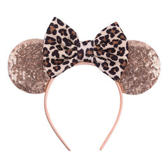 Baby Leopard Print Bow Headband